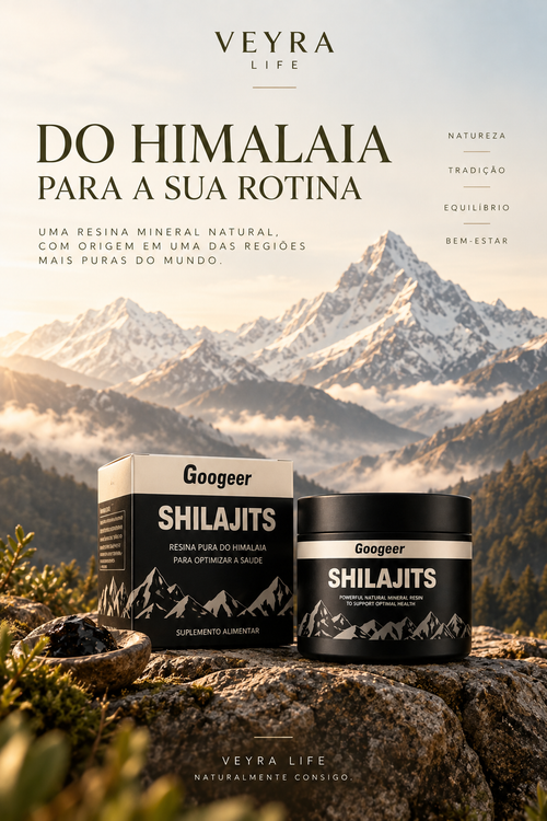 Shilajit 100% Puro | Resina Mineral do Himalaia