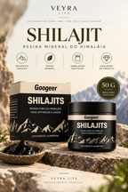 Shilajit 100% Puro | Resina Mineral do Himalaia