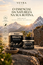 Shilajit 100% Puro | Resina Mineral do Himalaia